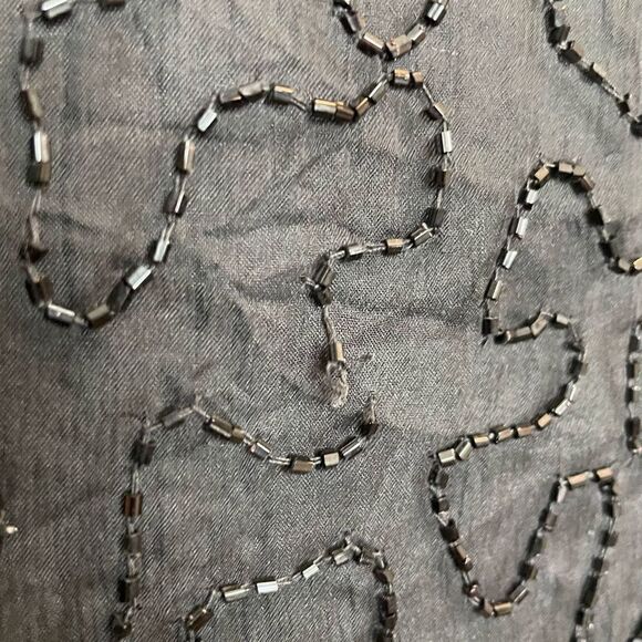 Brillante By JA Vintage Black Silk Sequin Maxi Dress Women’s Size 8 - Picture 6 of 11